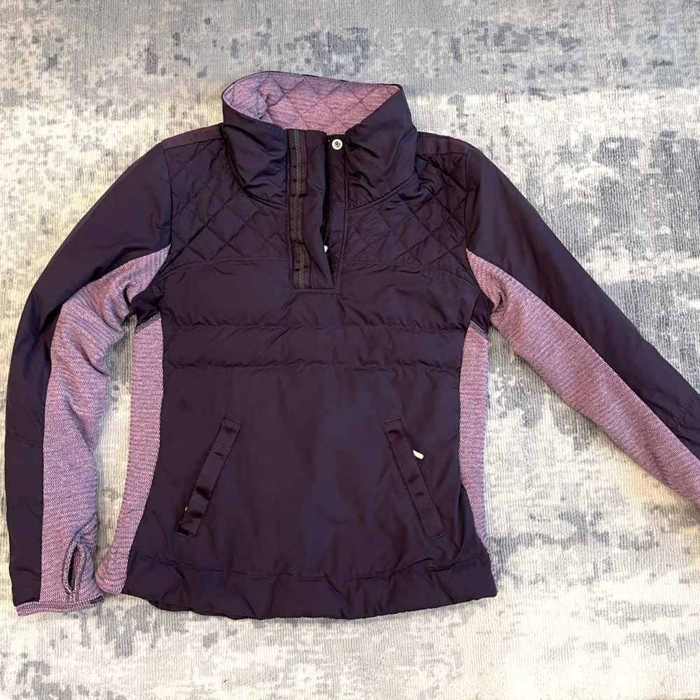 Ivivva by Lululemon Purple Girl’s Thin, Pullover Goose Down Jacket, Size 8